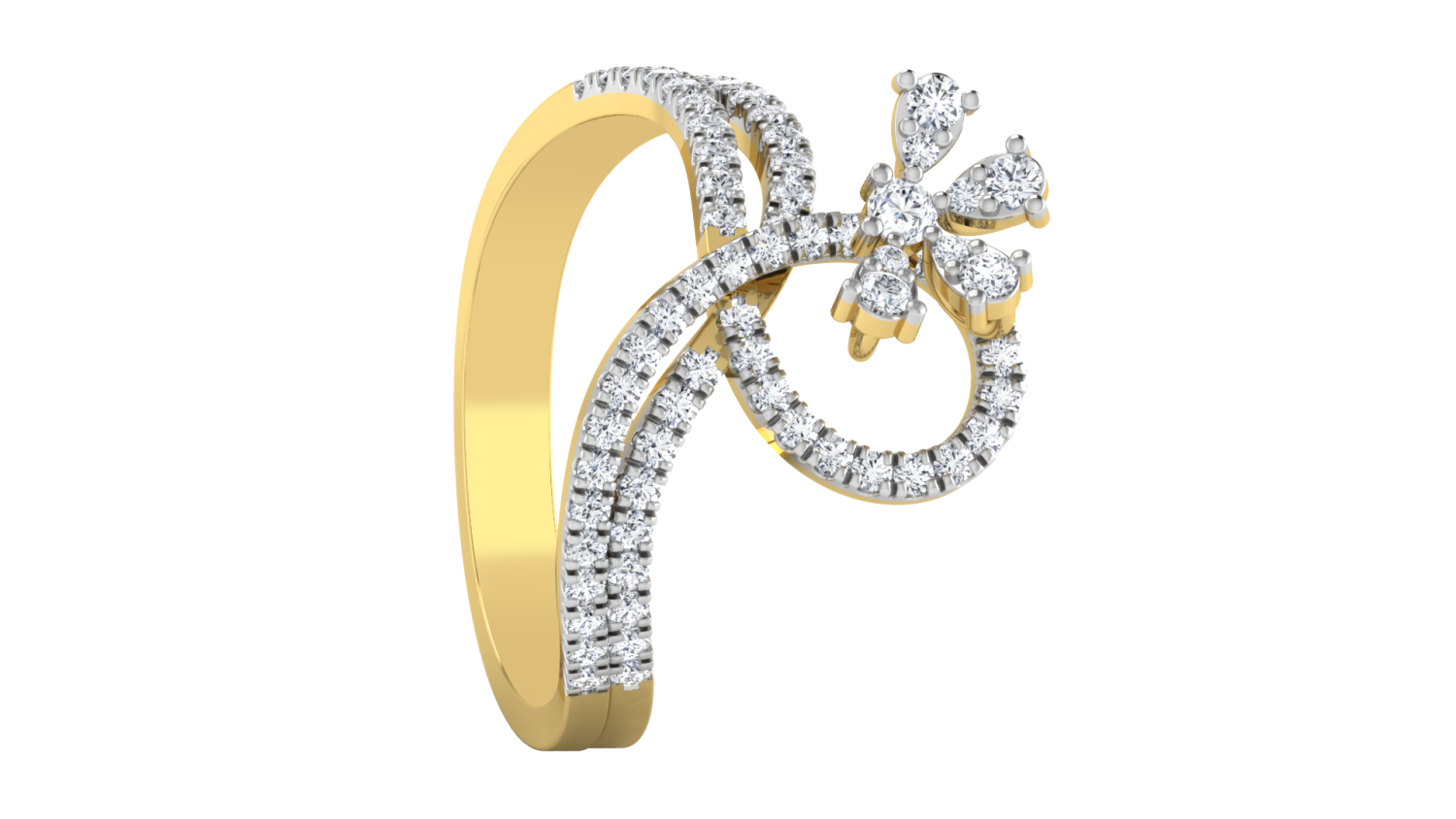 Empress Flower Diamond Ring