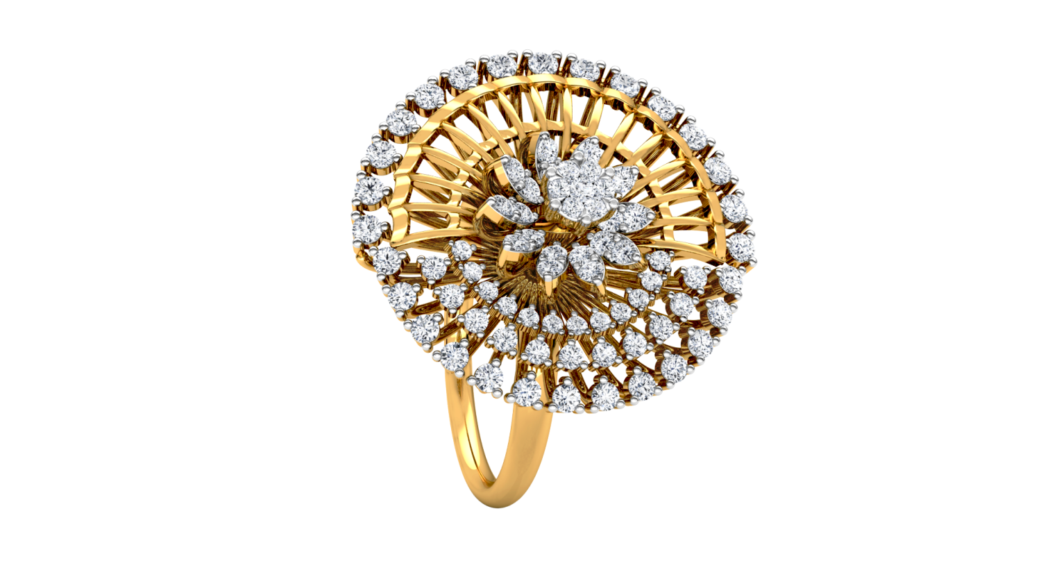 GoldFusion Diamond Ring
