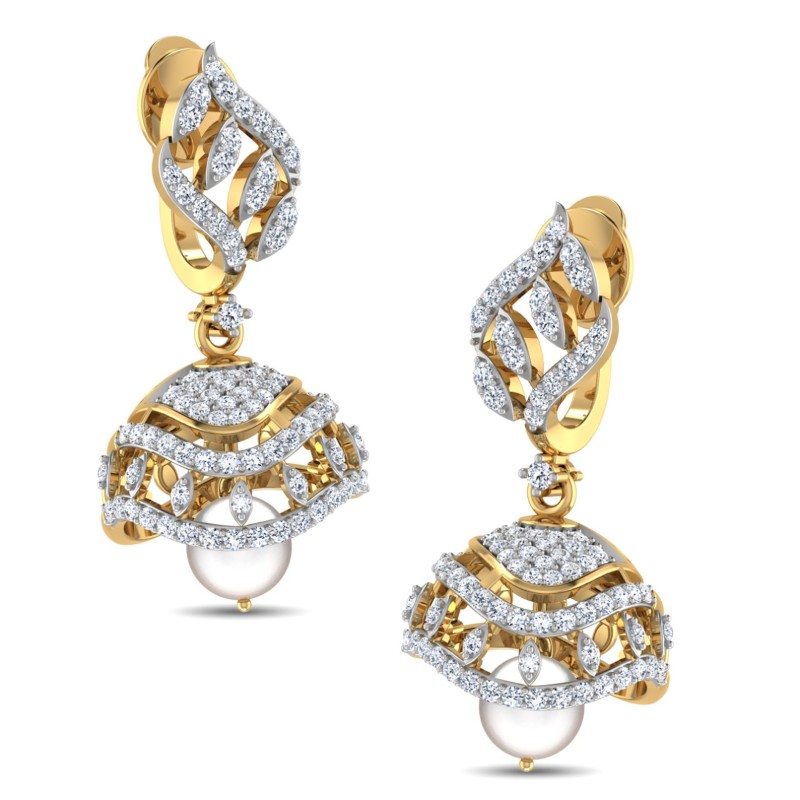 Pushpika Pearl Jhumkas