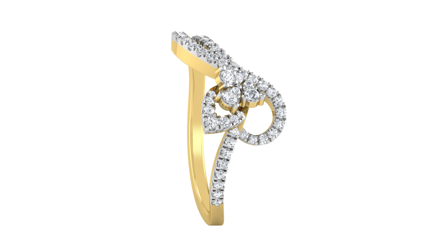 Pure Spark Gold Diamond Ring
