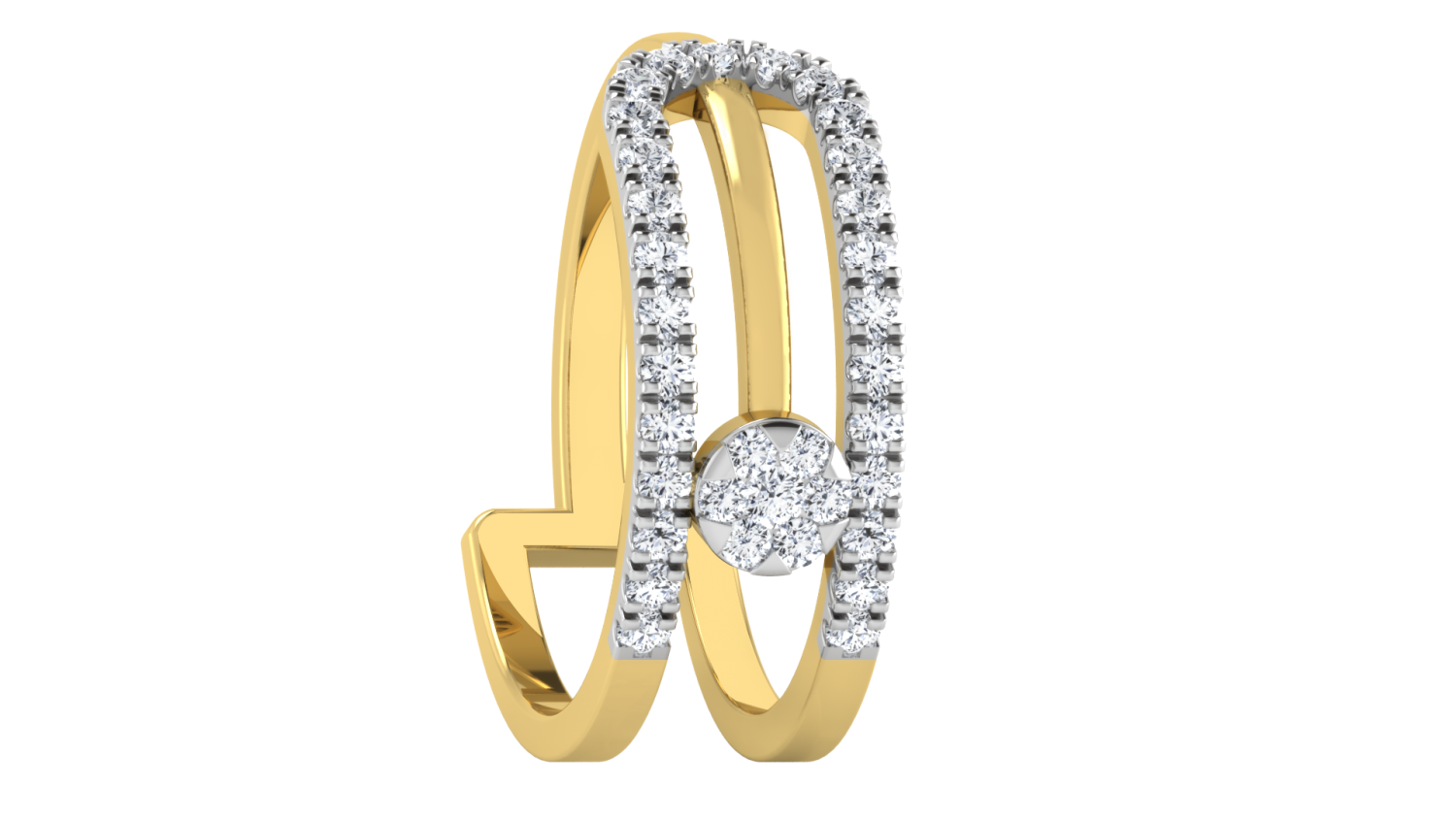 Golden Signature Halo Ring