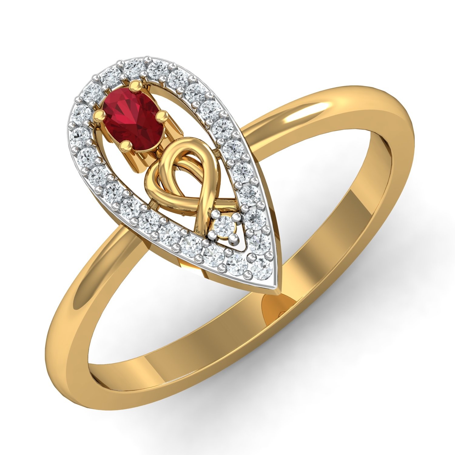 Elan Paisley Gold Ring