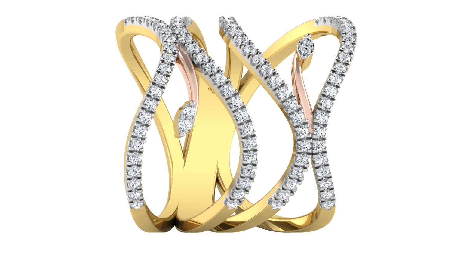 PrismAura Gold Ring