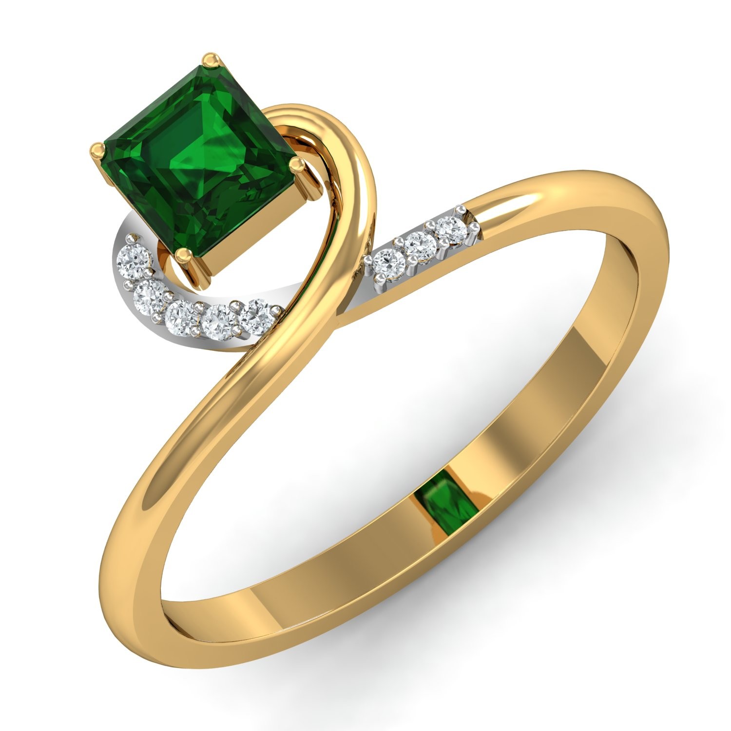 Forest Dew Diamond Ring