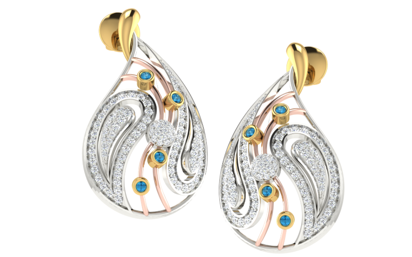 Diamond Dewdrop Earrings