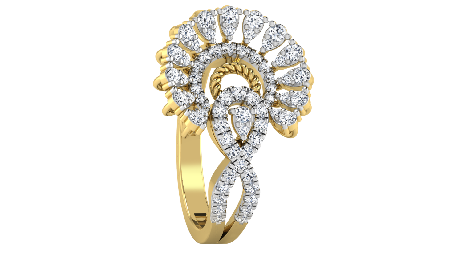 Imperial Diamond Crown Ring