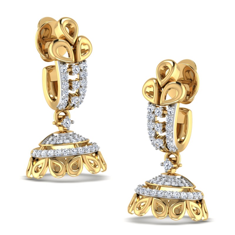 Imperial Lattice Jhumkas