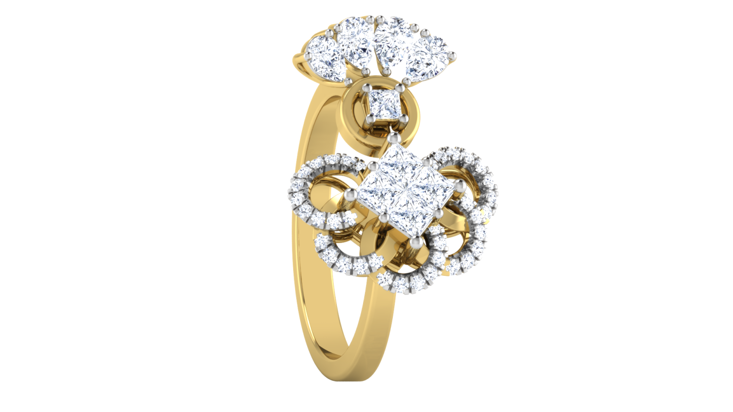 Gold Dominion Diamond Ring