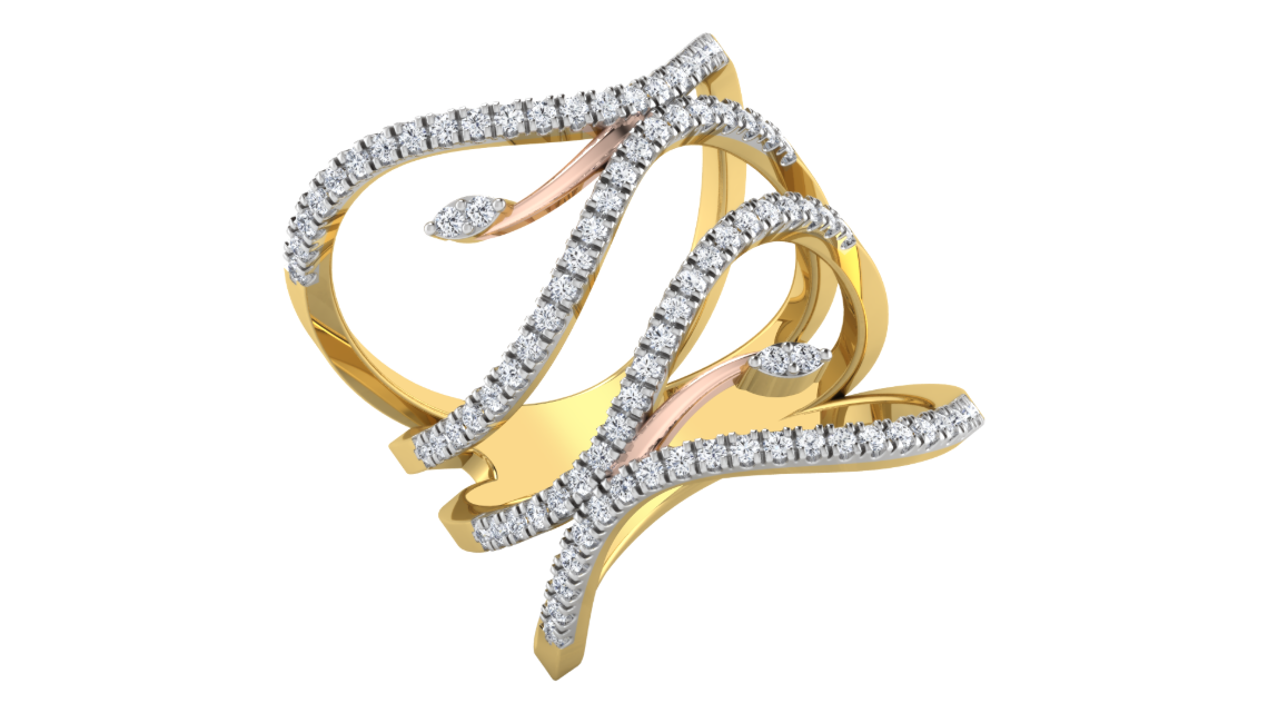 PrismAura Gold Ring