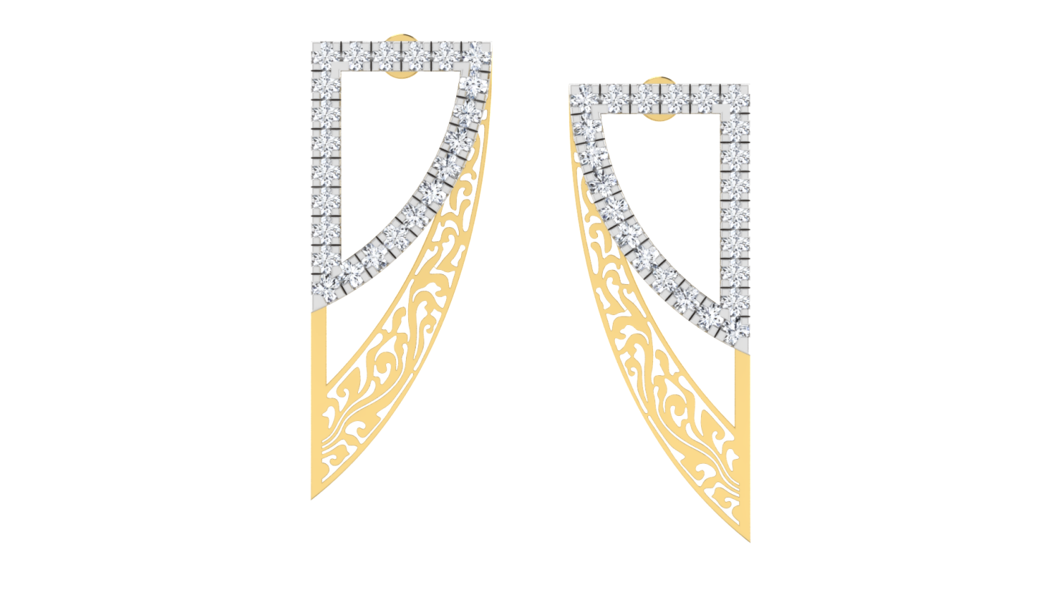 Velour Arc Diamond Earrings