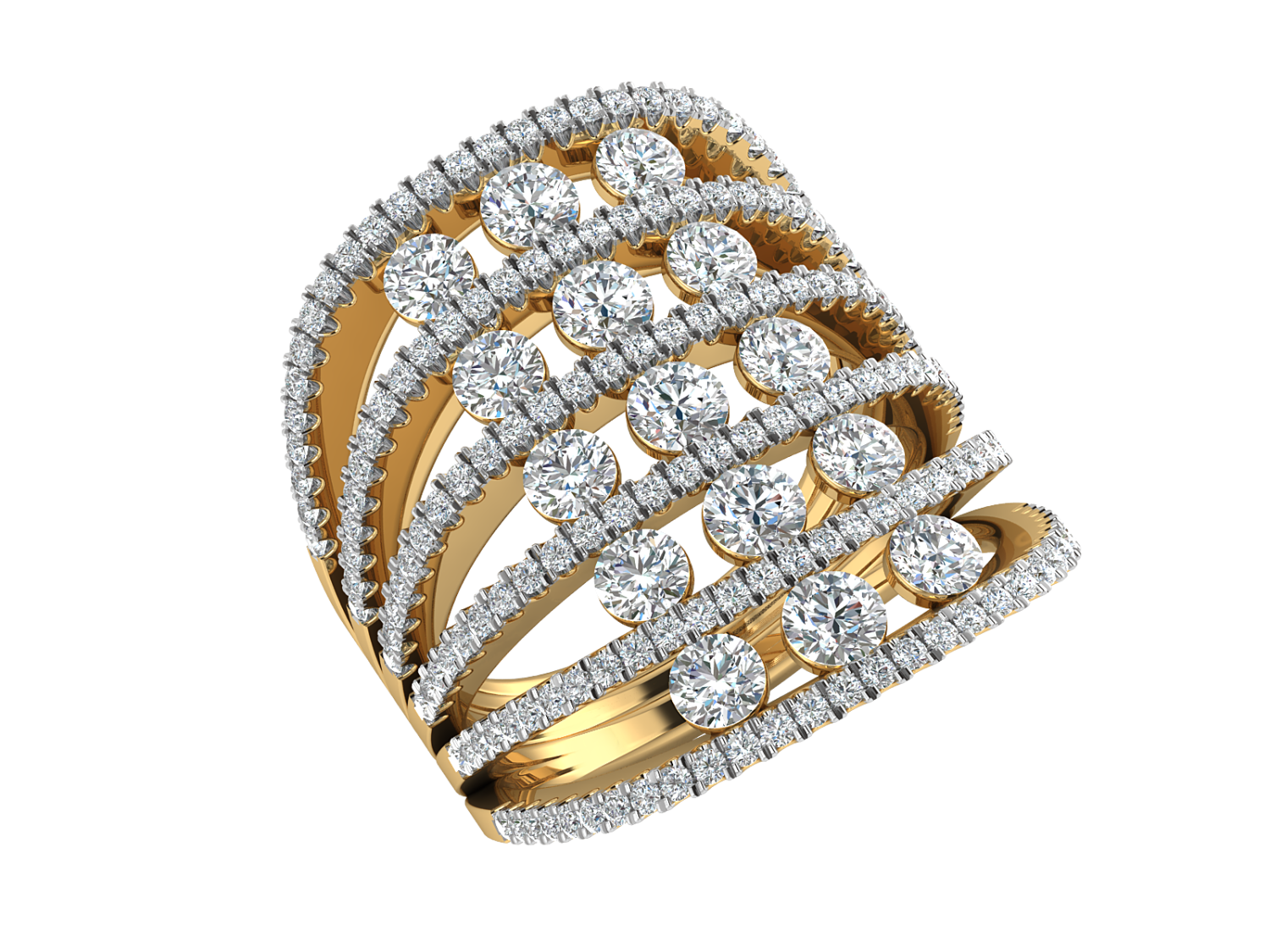 Regalia Row Ring
