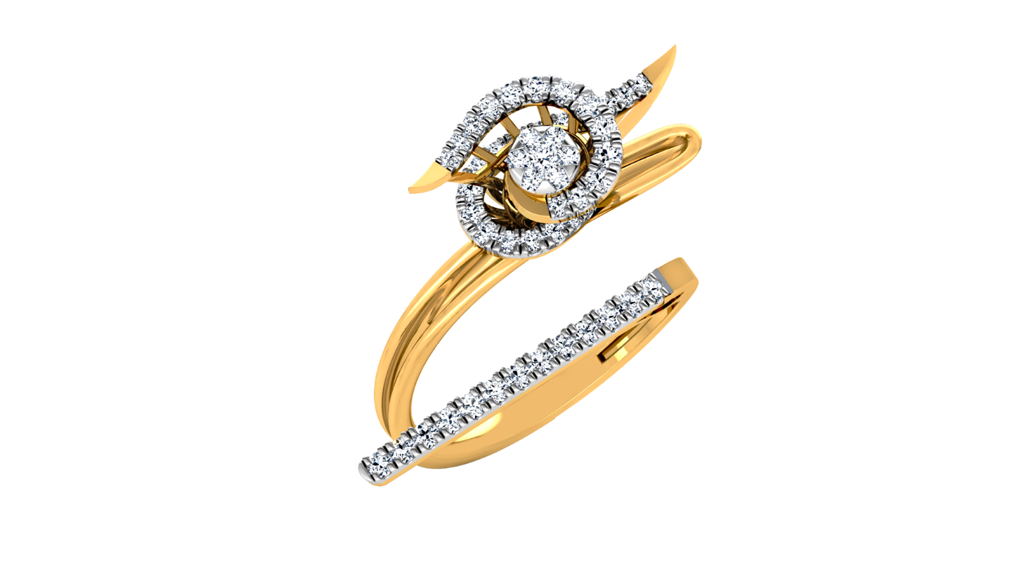 Gold Fusion Diamond Ring