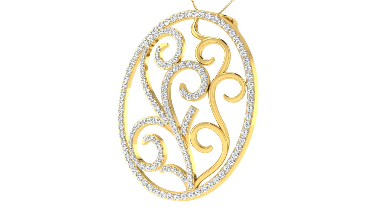 Golden Whorl Pendant
