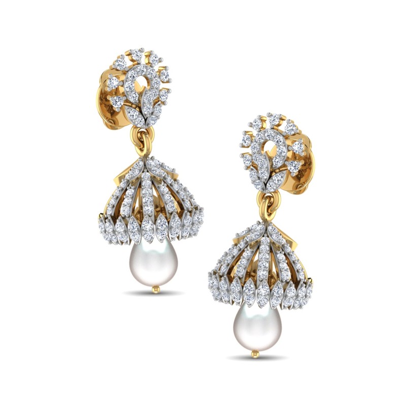 Lunaria Pearl Jhumkas