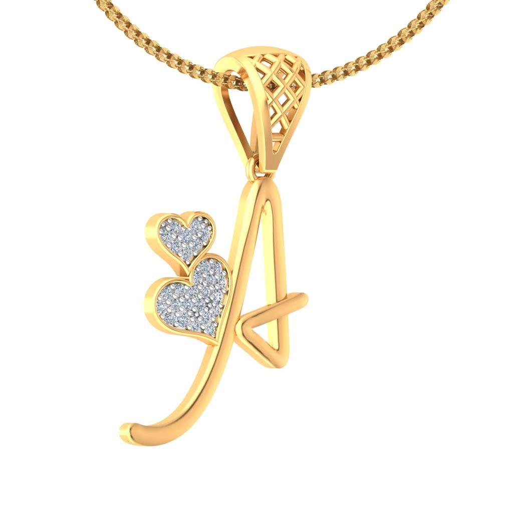 A Alphabat Pendant