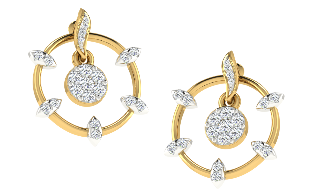 Elara Diamond Frames Earrings