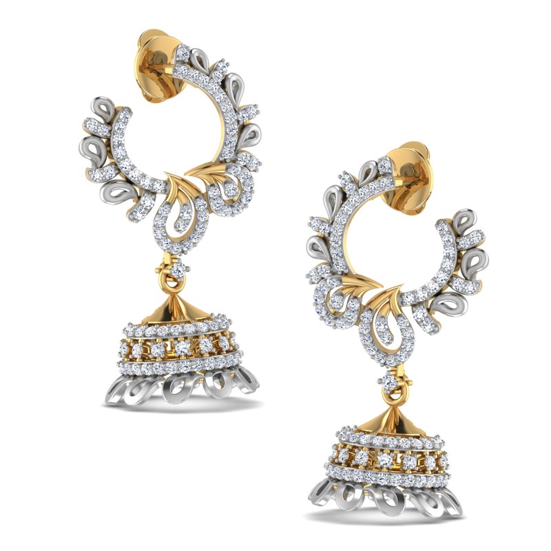 Lunara Diamond Jhumkas