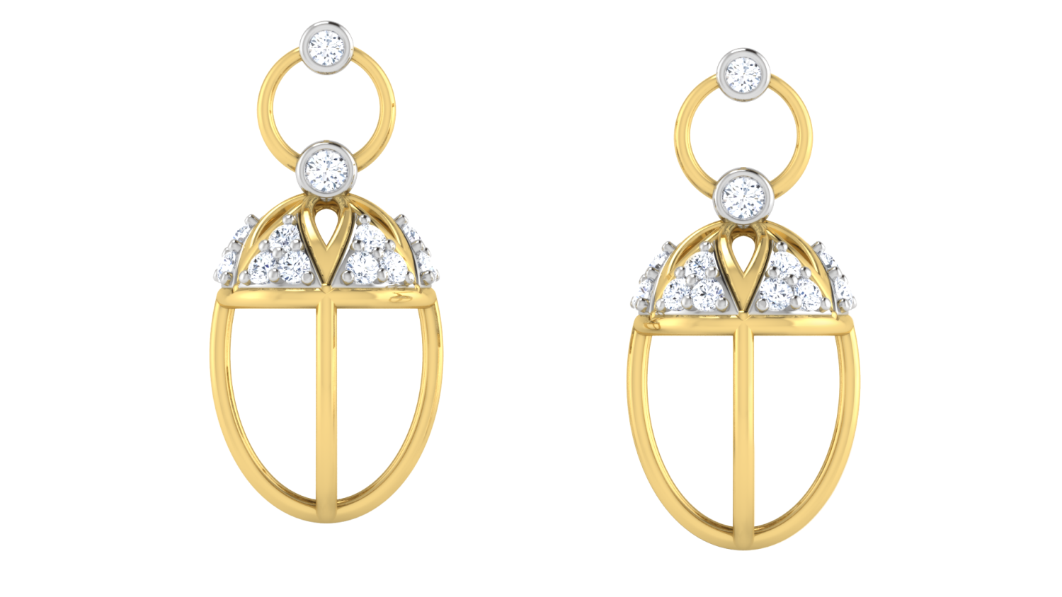 Imperial Cage Drops Earrings