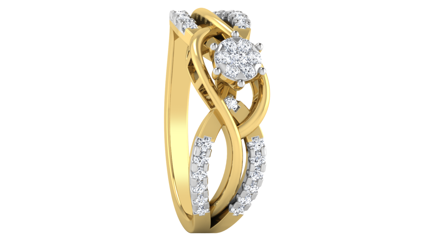 Pure Elegance Halo Ring