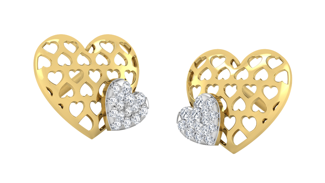 Diamond Heart Stud