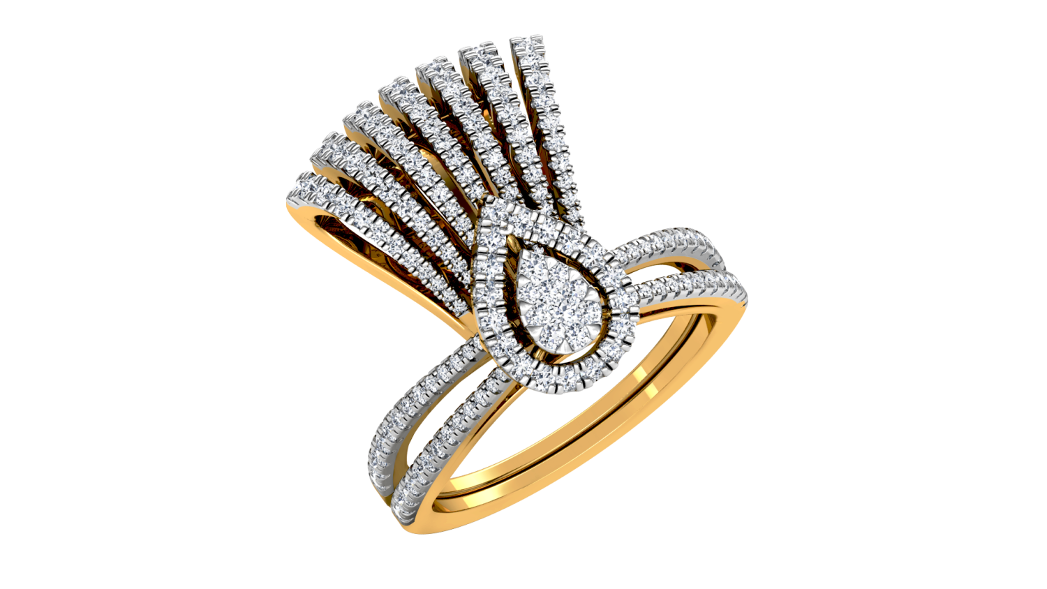 Velvet Aura Cocktail Halo Ring