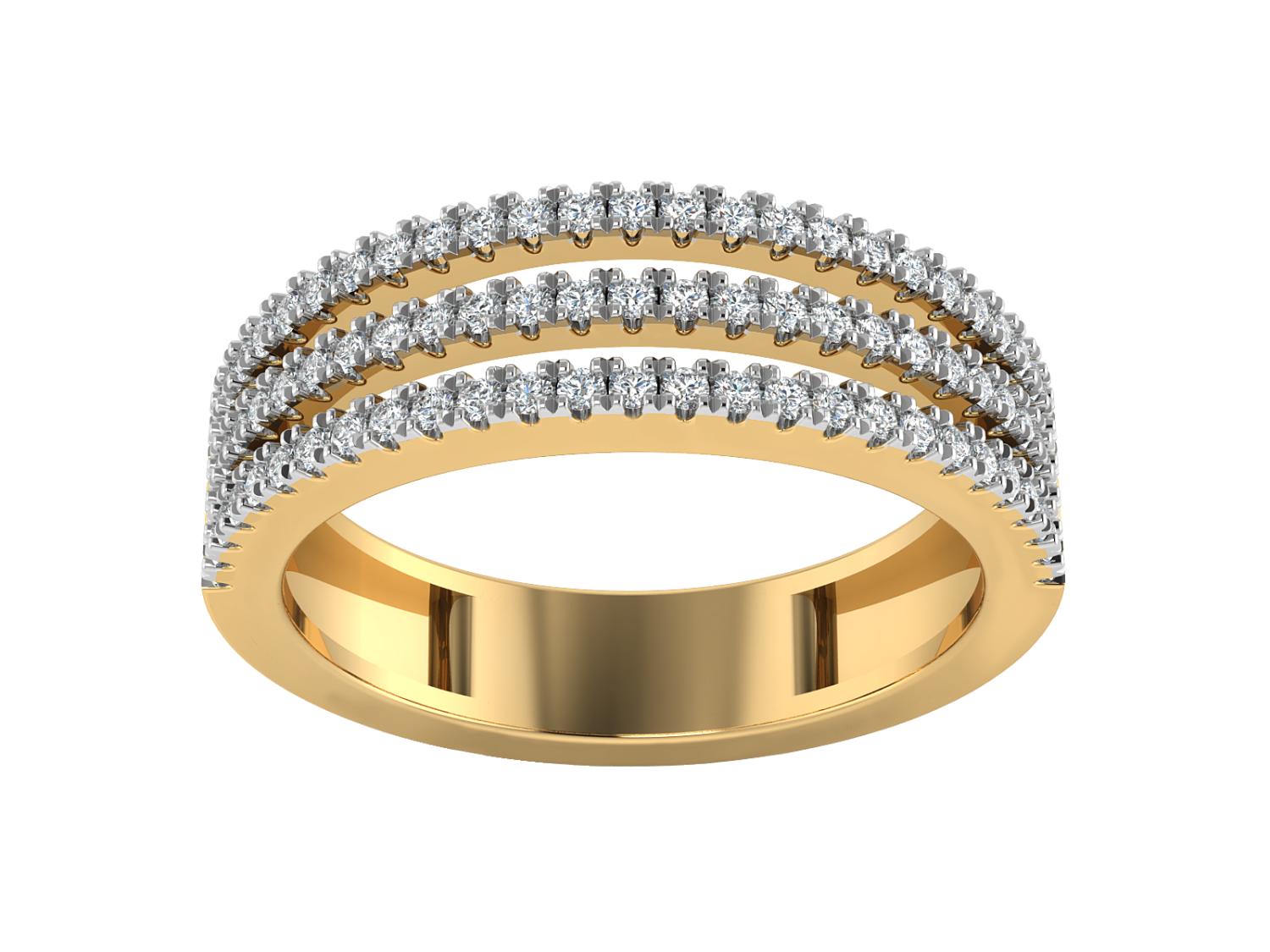 Trinity Spark Band Ring