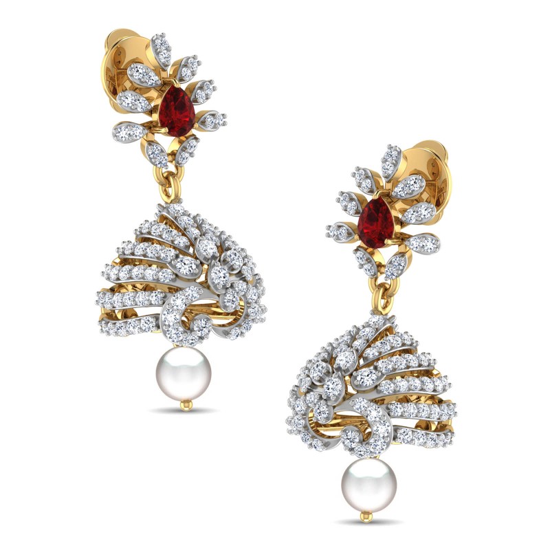 Celestia Pearl Jhumkas